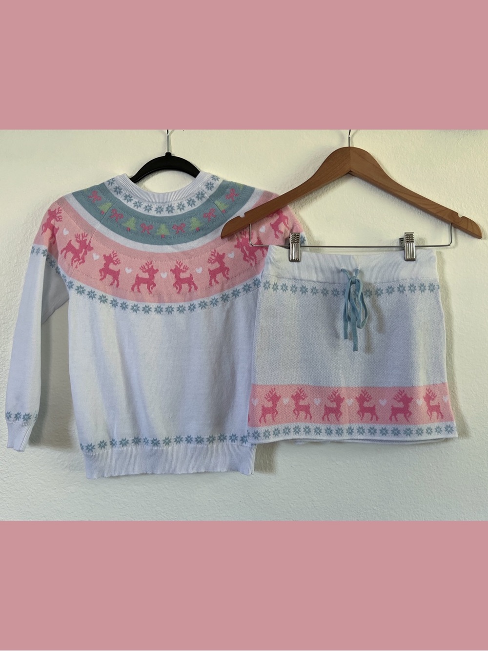 Girlhood/LSC Pastel Fair Isle Sweater Set